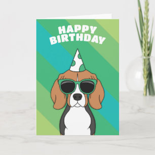 Beagle Dog Birthday Card
