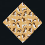 Beagle dog breed - orange bandana<br><div class="desc">Beagle dog breed - orange</div>