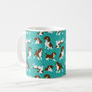 Beagle dog breed - turquoise coffee mug