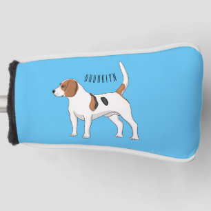 Beagle dog cartoon illustration  golf head cover