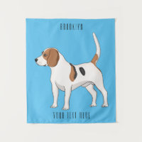 Beagle dog cartoon illustration
