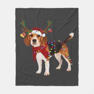 beagle dog christmas Classic T-Shirt Fleece Blanket