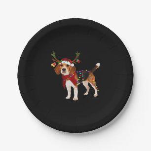 beagle dog christmas Classic T-Shirt Paper Plate