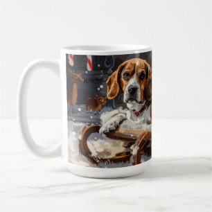 Beagle Dog Christmas Festive Coffee Mug
