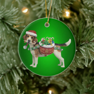 Beagle Dog Christmas Ornament