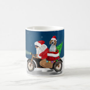 Beagle Dog Christmas Santa Claus Coffee Mug