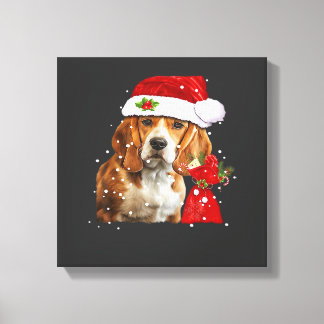 Beagle Dog Christmas T Shirt Christmas Dog Essenti Canvas Print
