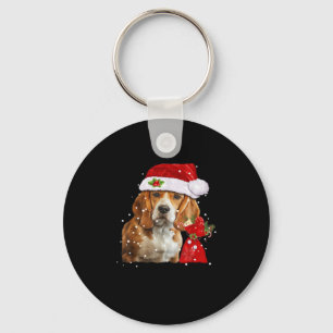 Beagle Dog Christmas T Shirt Christmas Dog Essenti Key Ring