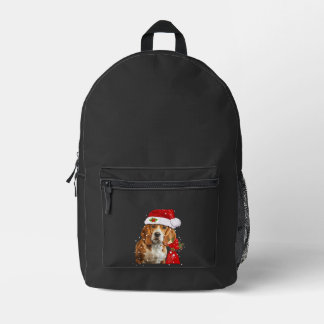 Beagle Dog Christmas T Shirt Christmas Dog Essenti Printed Backpack