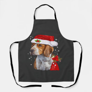 Beagle Dog Christmas T Shirt Dog Family Christmas  Apron
