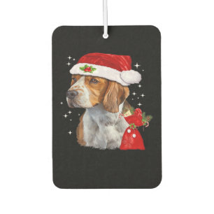 Beagle Dog Christmas T Shirt Dog Family Christmas Car Air Freshener