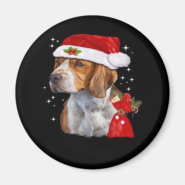 Beagle Dog Christmas T Shirt Dog Family Christmas  Magnet (Front)