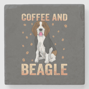 Beagle Dog Coffee Addict/ Beagle Owner Lovers  Stone Coaster