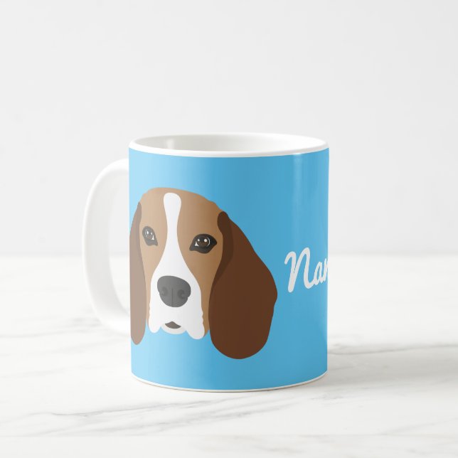 Beagle Dog Coffee Mug (Front Left)