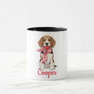 Beagle dog coffee mug happy valentines day 2026