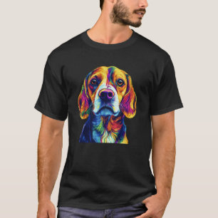 Beagle Dog Colourful Face Dog Lover Men Women Shir T-Shirt