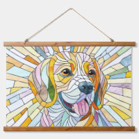 Beagle dog - Colourful Mosaic art