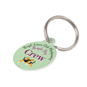 Beagle Dog Day Mailing Pet Tag