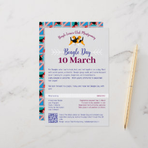 Beagle Dog Day Mailing Stationery