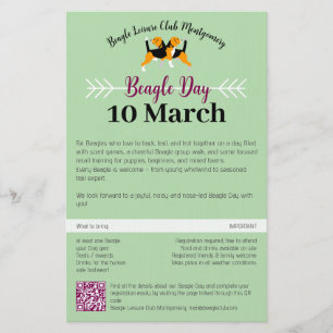 Beagle Dog Day Mailing  Stationery