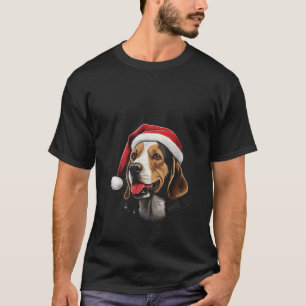 Beagle dog dogs Christmas walking master V Neck T-Shirt