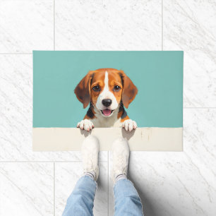 Beagle Dog Doormat Art