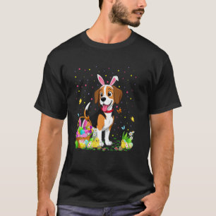 Beagle Dog Easter Egg Hunt Bunny Ear Beagle Easter T-Shirt