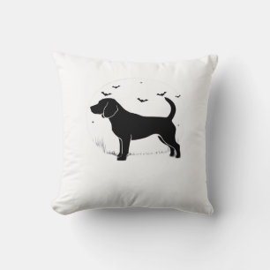 Beagle Dog � Halloween Moon Silhouette Oversized T Cushion