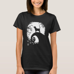 Beagle Dog Halloween Under The Moonlight Spooky Do T-Shirt