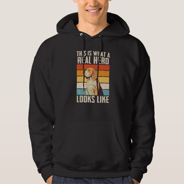 Beagle dog Hero   Hoodie (Front)