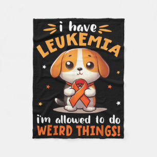 Beagle Dog I Have Leukaemia Im Allowed To Do Weird Fleece Blanket
