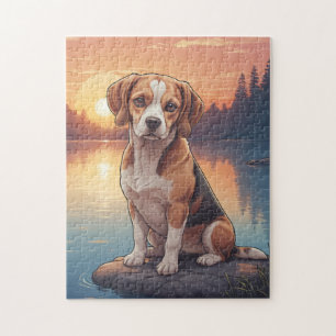 Beagle dog jigsaw puzzle