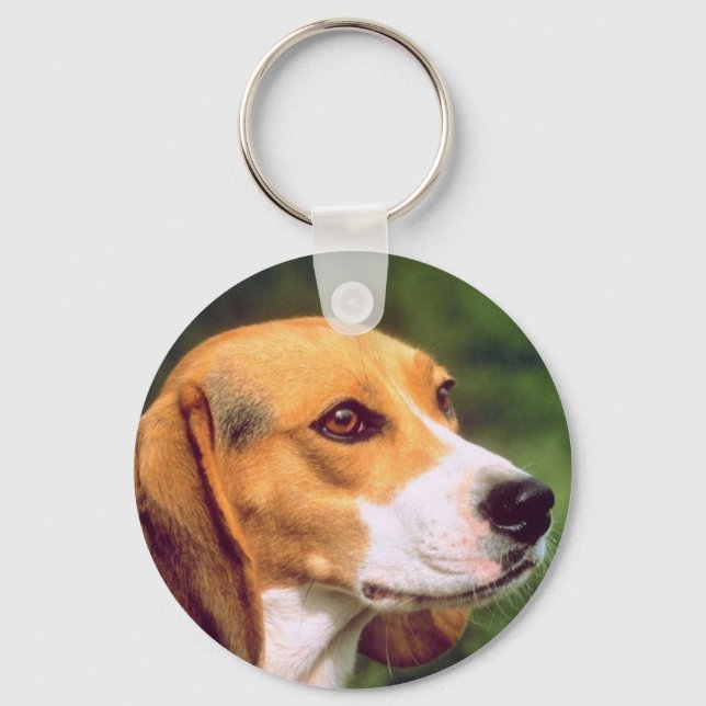 Beagle Dog Key Ring (Front)