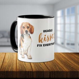 Beagle Dog Kisses Fix Everything Mug