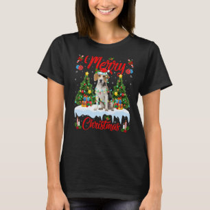 Beagle Dog Lights Xmas Tree Santa Beagle Christmas T-Shirt