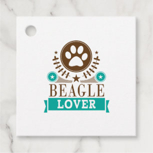 Beagle Dog Lover Favour Tags