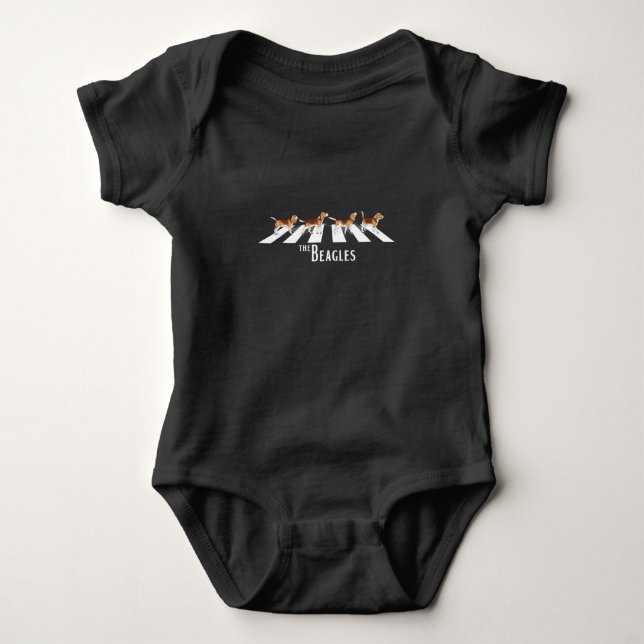  Beagle Dog Lover/ Funny Beagle Baby Bodysuit (Front)