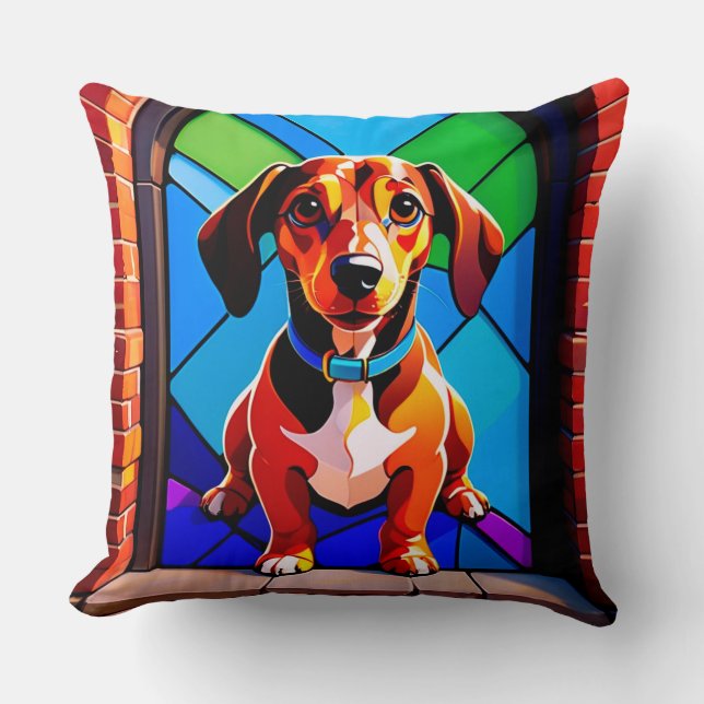 Beagle Dog Lover Gift Cushion (Front)