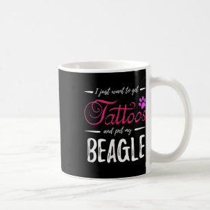 Beagle Dog Lover Tattoo Funny Dog Mum Gift Idea Coffee Mug