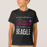 Beagle Dog Lover Tattoo Funny Dog Mum Gift Idea 
