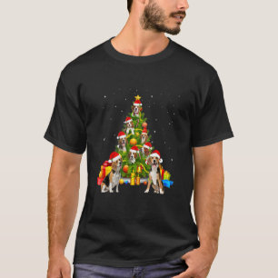 Beagle Dog Matching Santa Beagle Christmas Tree T-Shirt