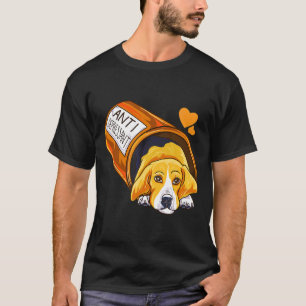 Beagle Dog Mum Dad Owner Antidepressant Happy Pill T-Shirt