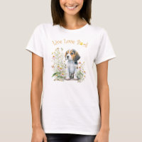 Beagle Dog Mum Floral