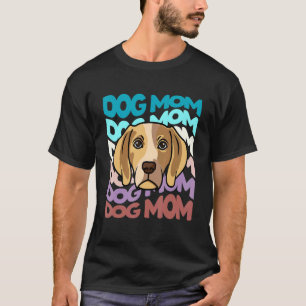 Beagle Dog Mum Retro Vintage Dog Mama T-Shirt