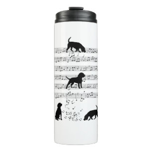 Beagle dog Music Note Clef Musician Cute Beagle do Thermal Tumbler