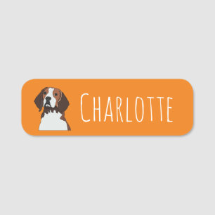 Beagle Dog Name Tag