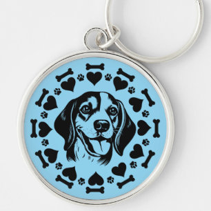 Beagle Dog Owner Key Ring