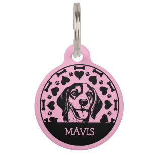 Beagle Dog Owner Pet Tag