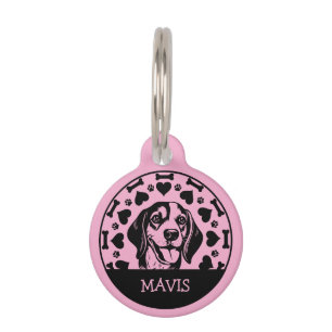 Beagle Dog Owner Pet Tag