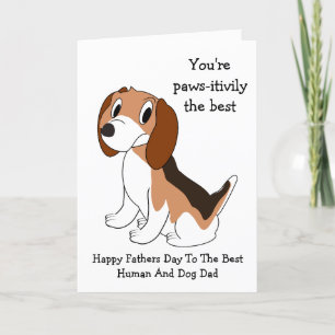 Beagle Dog Personalised Father's Day Card